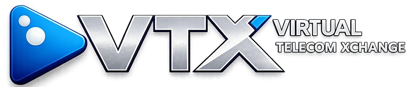 VTX Virtual Telecom Xchange logo